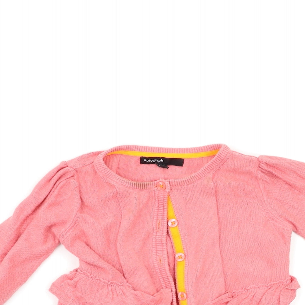 Autograph Baby Pink   Cardigan Jumper Size 12-18 Months