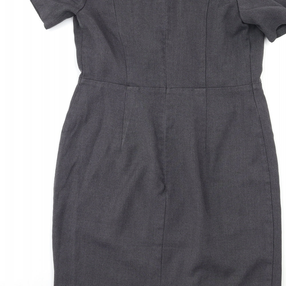 Papaya Womens Grey   Pencil Dress  Size 12