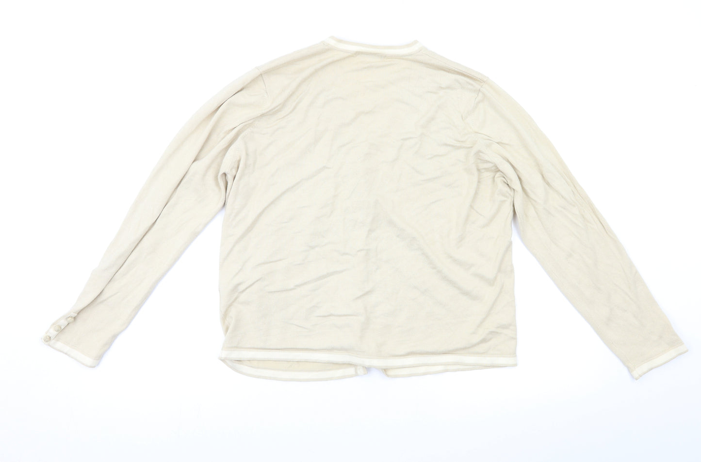 M&S Womens Beige   Cardigan Jumper Size 20