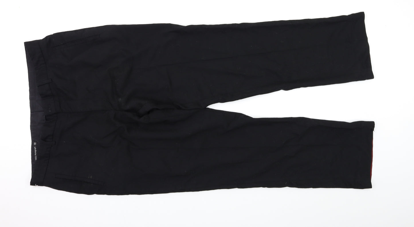 Autograph Mens Black   Dress Pants Trousers Size 38 L30 in