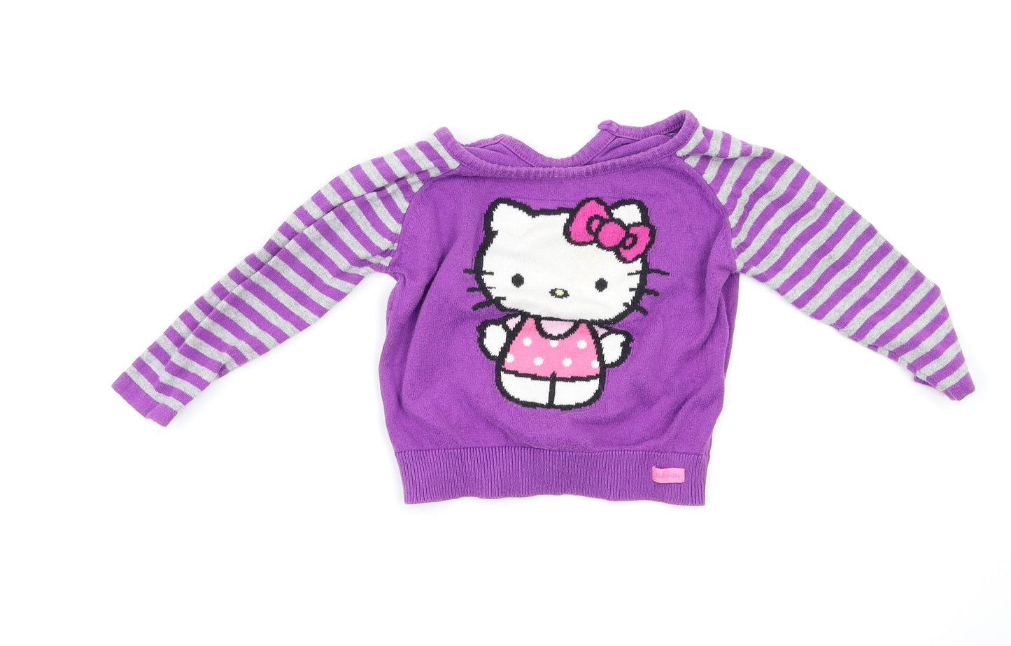 M&S Baby Purple Spotted  Pullover Jumper Size 12-18 Months