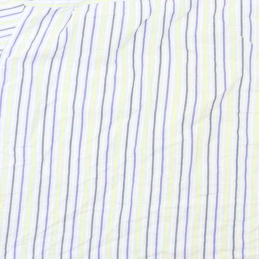 M&S Mens Multicoloured Striped   Button-Up Size XL