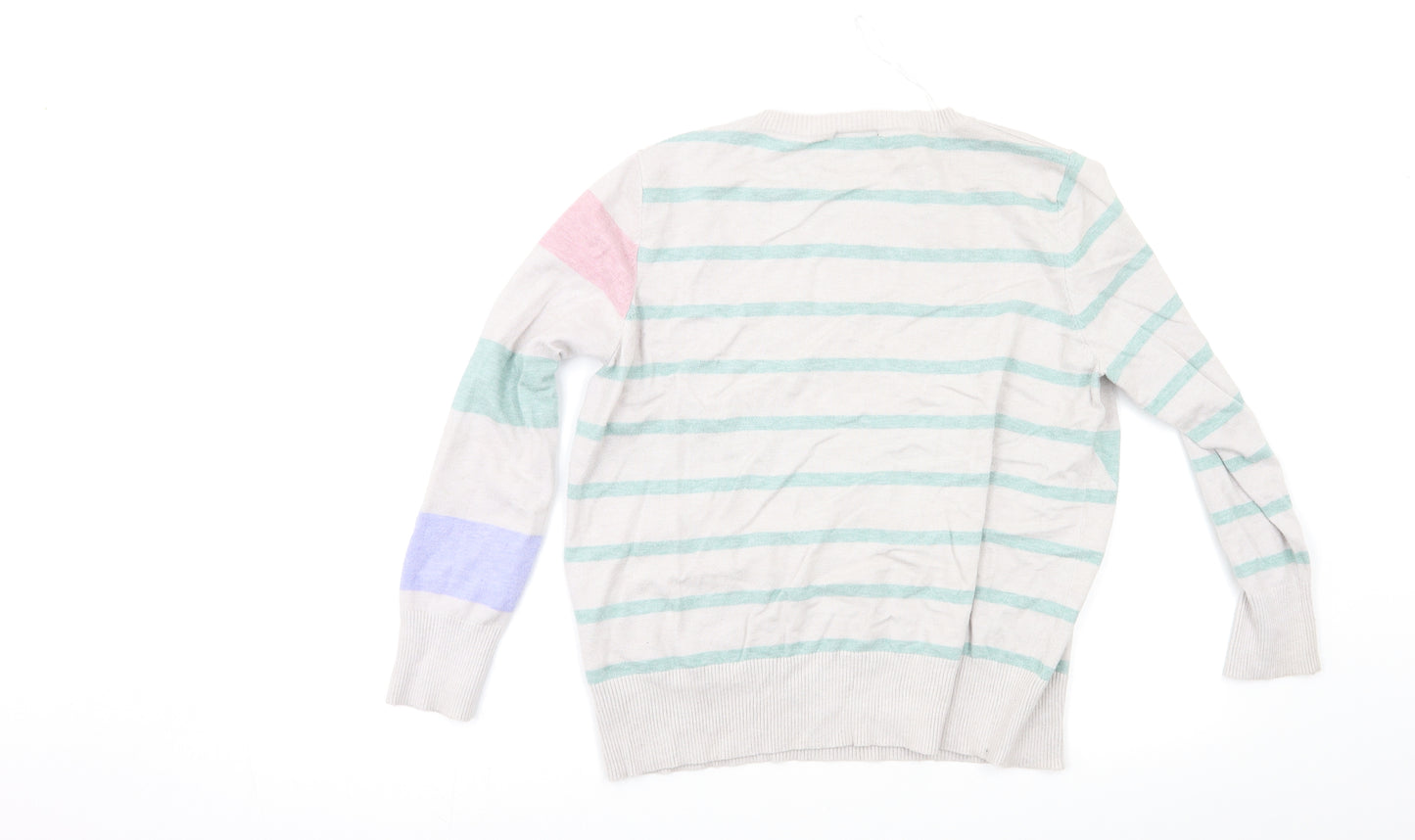 M&Co Womens Multicoloured Striped  Pullover Jumper Size 16