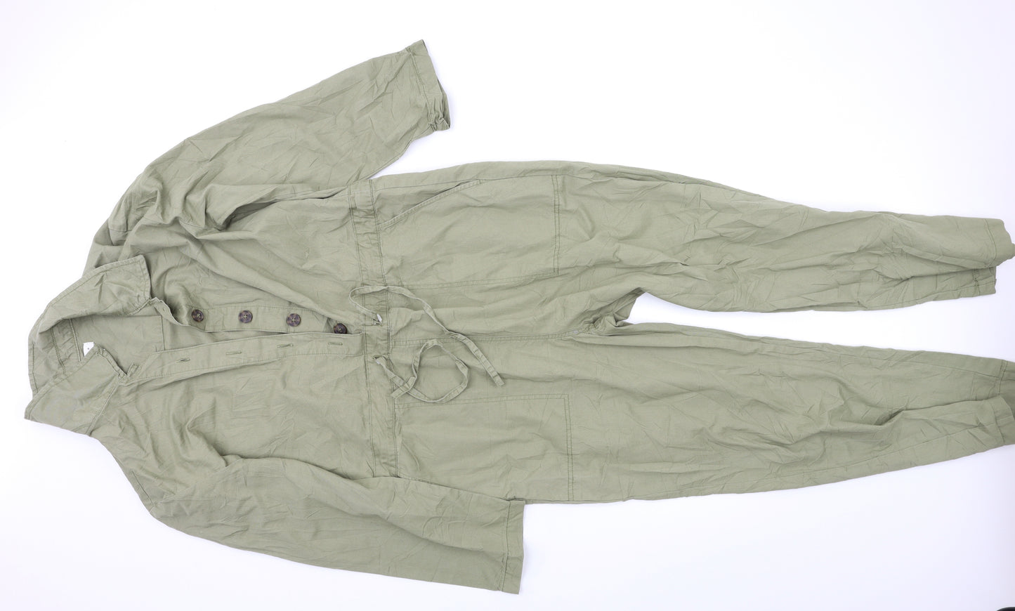 Topshop Womens Green   Jumpsuit One-Piece Size 14 L26 in