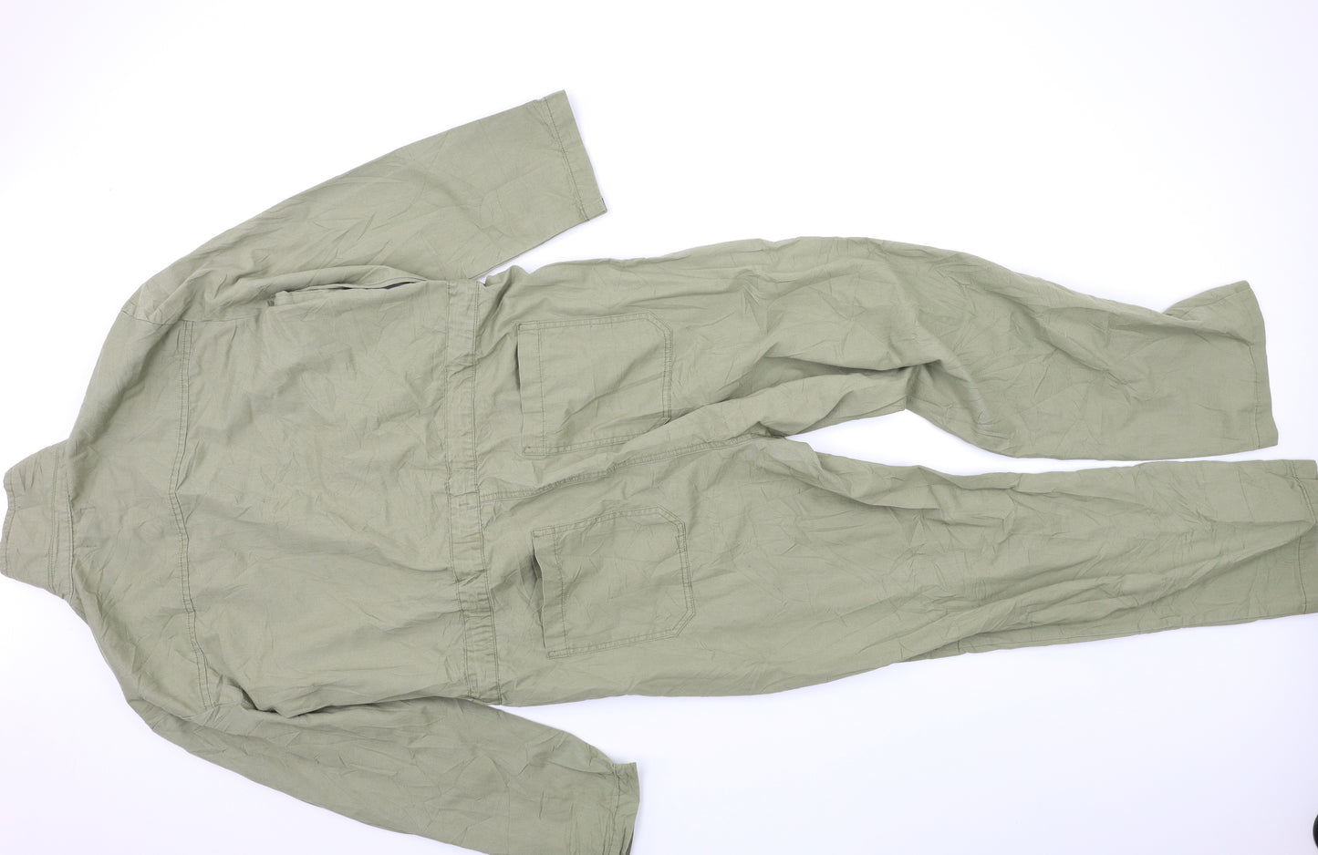 Topshop Womens Green   Jumpsuit One-Piece Size 14 L26 in