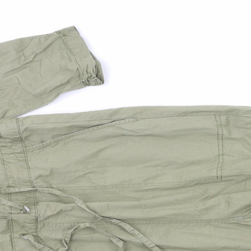 Topshop Womens Green   Jumpsuit One-Piece Size 14 L26 in