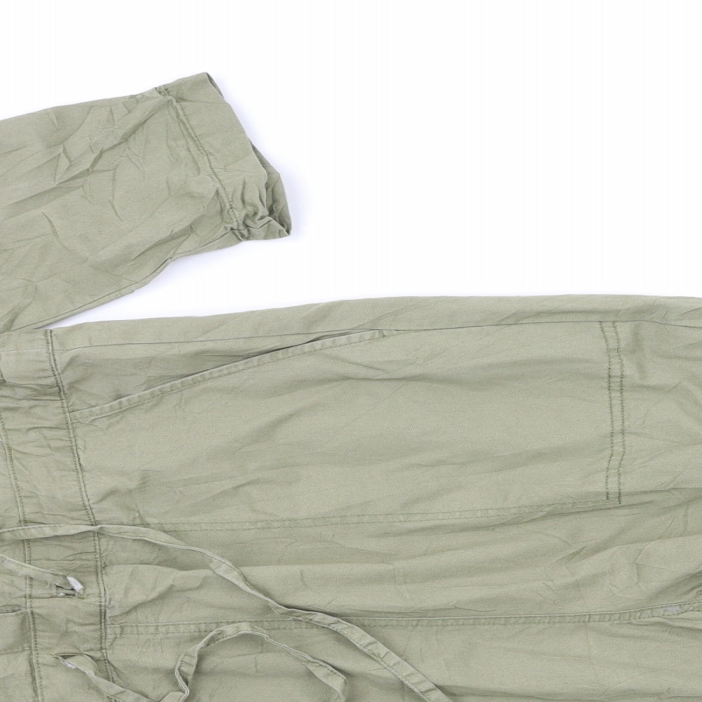 Topshop Womens Green   Jumpsuit One-Piece Size 14 L26 in