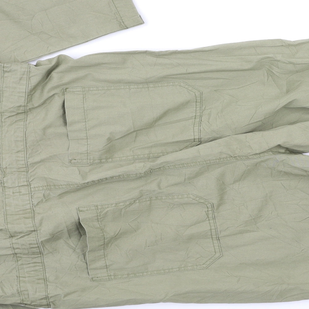 Topshop Womens Green   Jumpsuit One-Piece Size 14 L26 in