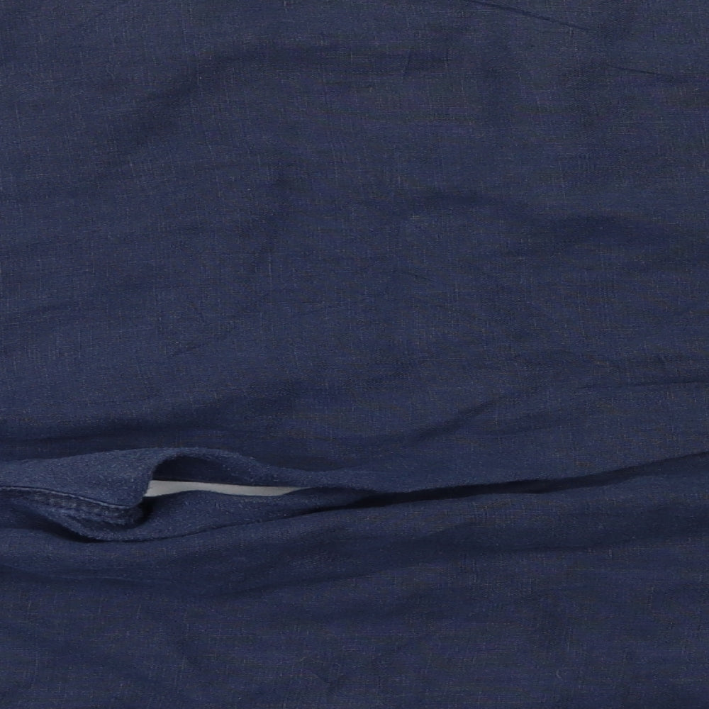 M&S Womens Blue   Cargo Trousers Size 22 L27 in