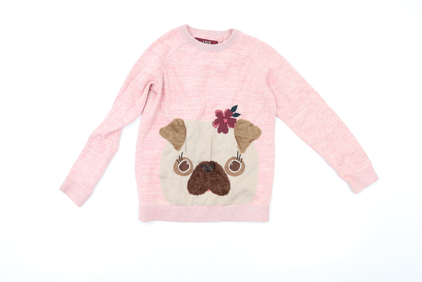 TU Girls Pink   Pullover Jumper Size 10 Years