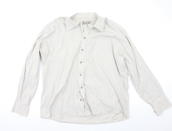 M&S Mens Multicoloured Camouflage   Button-Up Size 46