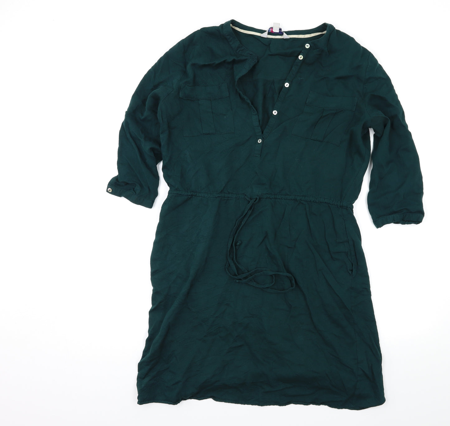 Crew Clothing Womens Green   Shirt Dress  Size 14