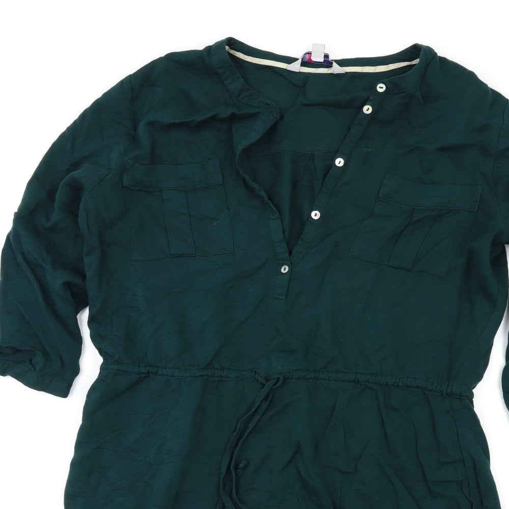 Crew Clothing Womens Green   Shirt Dress  Size 14