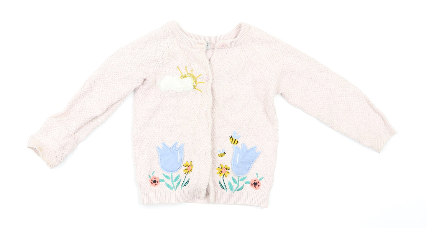 TU Baby Pink   Cardigan Jumper Size 18-24 Months