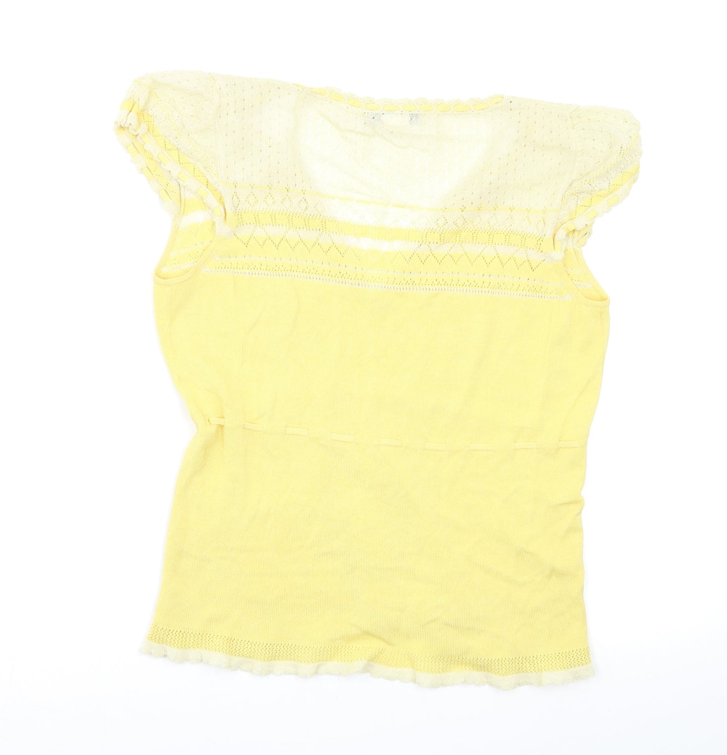 Nanette Lepore Womens Yellow   Camisole Tank Size L