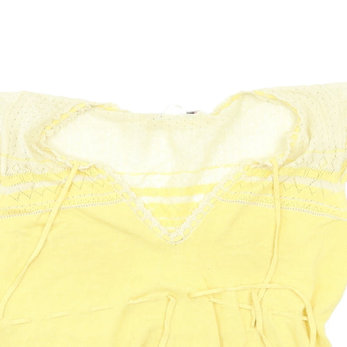 Nanette Lepore Womens Yellow   Camisole Tank Size L