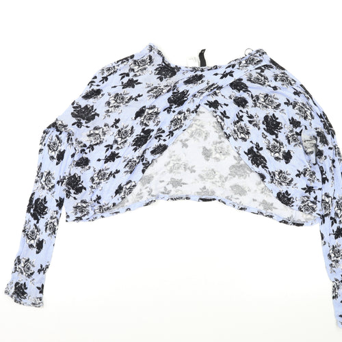 H&M Womens Multicoloured Floral  Shrug Jumper Size L