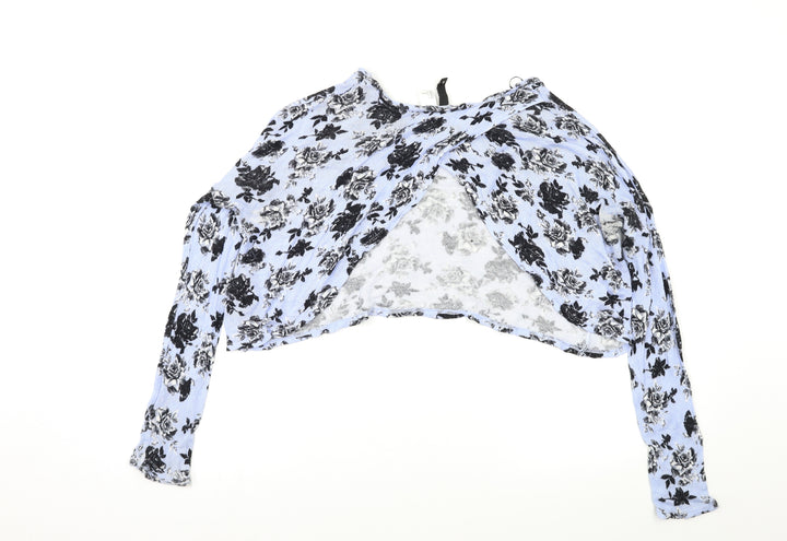 H&M Womens Multicoloured Floral  Shrug Jumper Size L