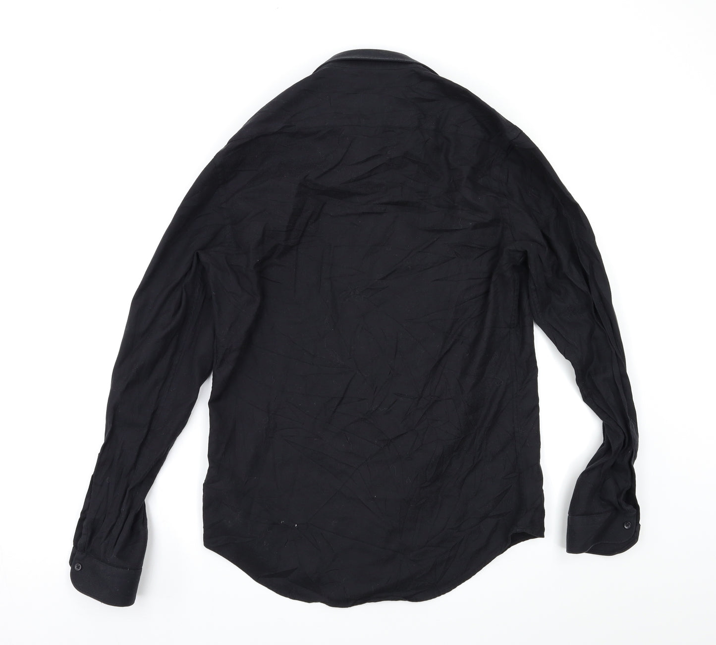 Zara Mens Black    Button-Up Size M