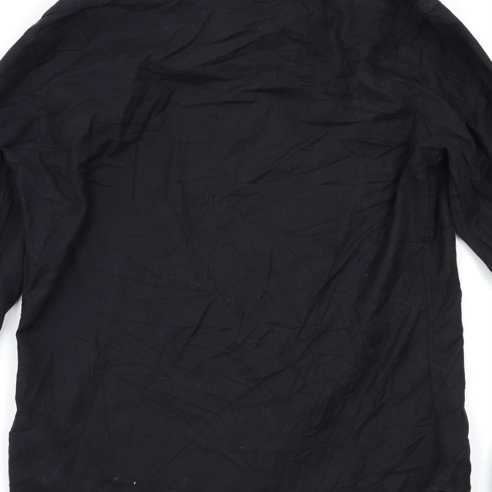Zara Mens Black    Button-Up Size M