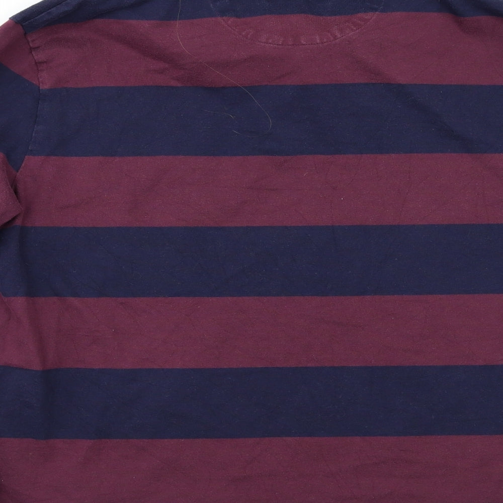 M&S Mens Multicoloured Striped  Pullover Sweatshirt Size L