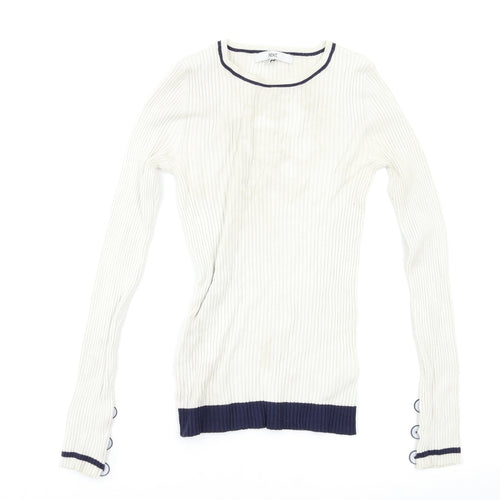 NEXT Womens White   Pullover Jumper Size S