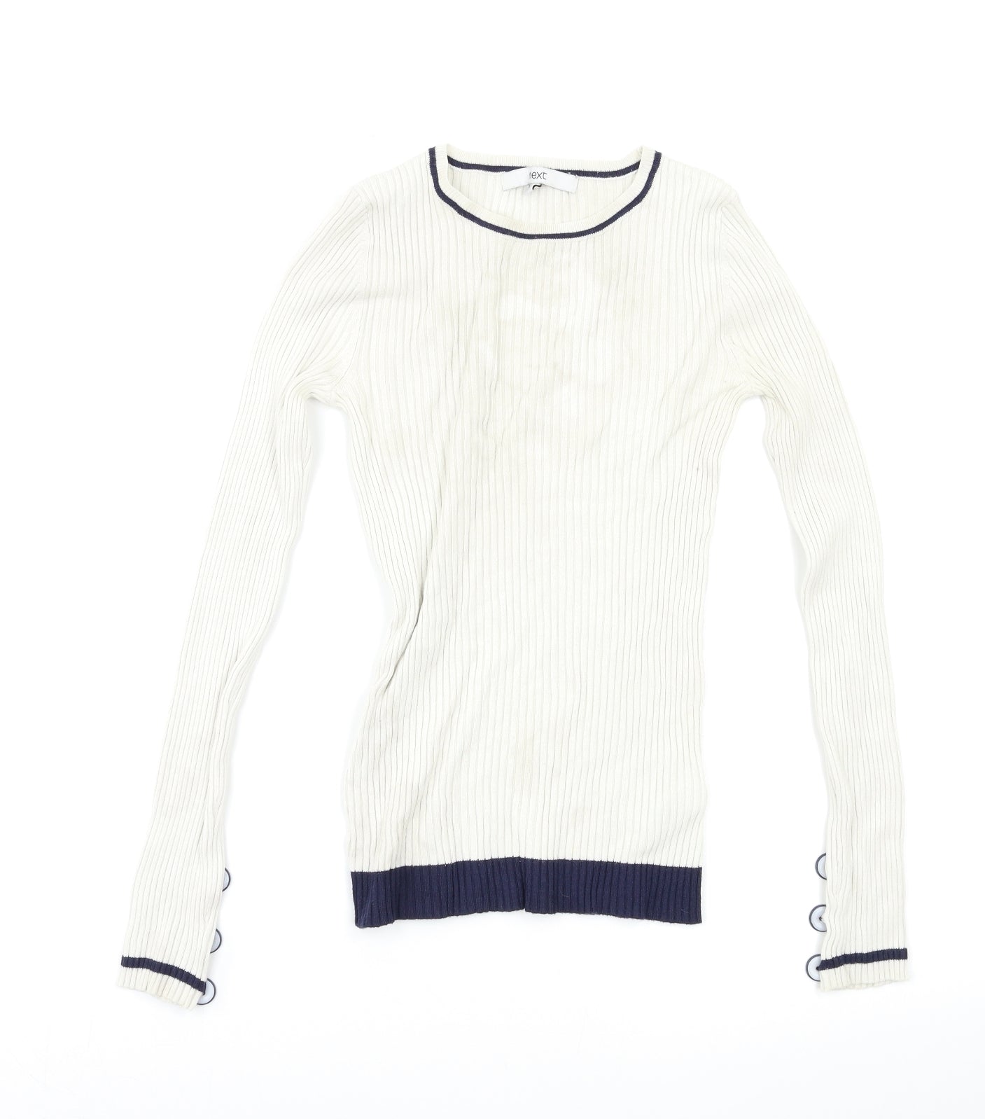NEXT Womens White   Pullover Jumper Size S