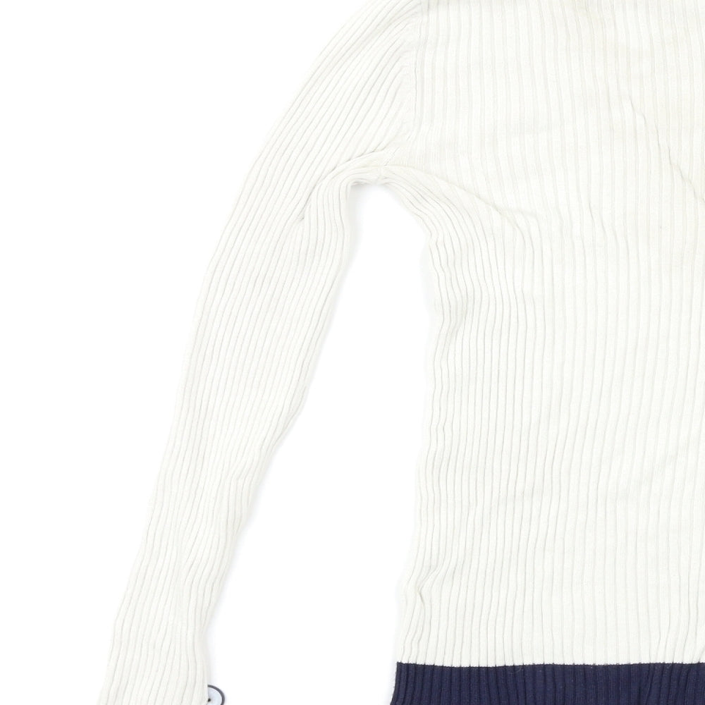 NEXT Womens White   Pullover Jumper Size S