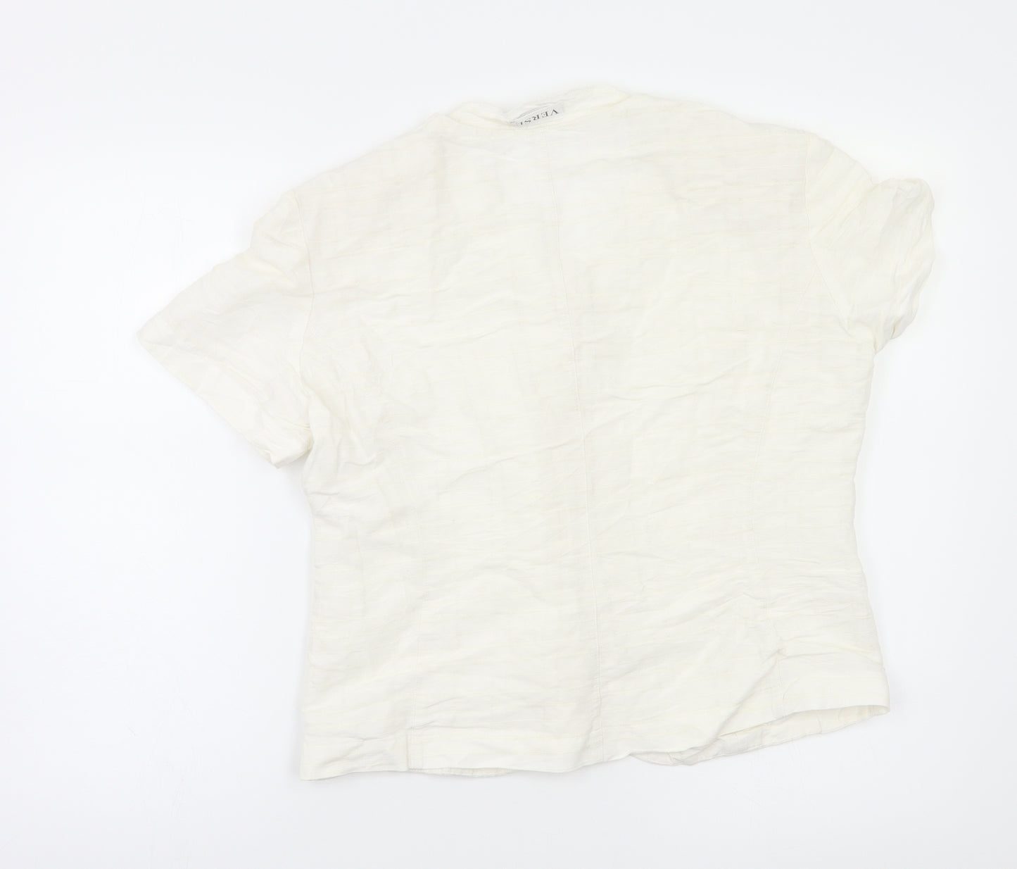 Verse Womens White   Basic Blouse Size 38