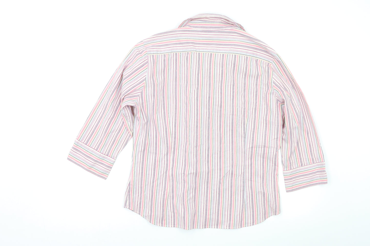 Damart Womens Multicoloured Striped  Basic Button-Up Size 14