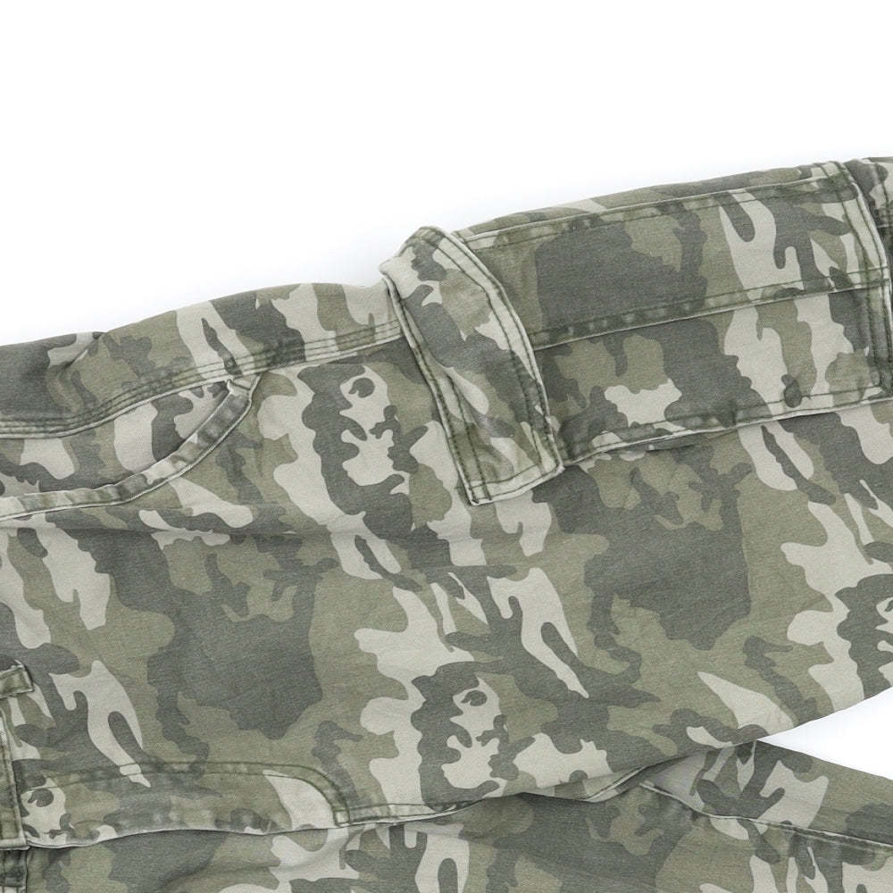 F&F Mens Yellow Camouflage  Cargo Shorts Size 34