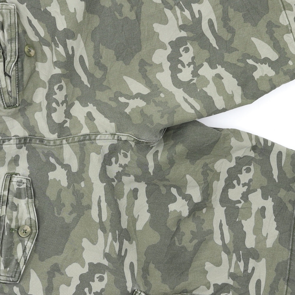 F&F Mens Yellow Camouflage  Cargo Shorts Size 34