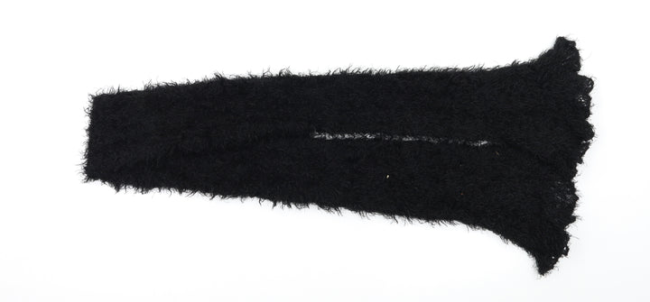 Preworn Womens Black    Scarf