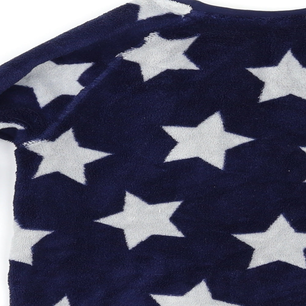 George Boys Blue Geometric   Pyjama Top Size 7-8 Years