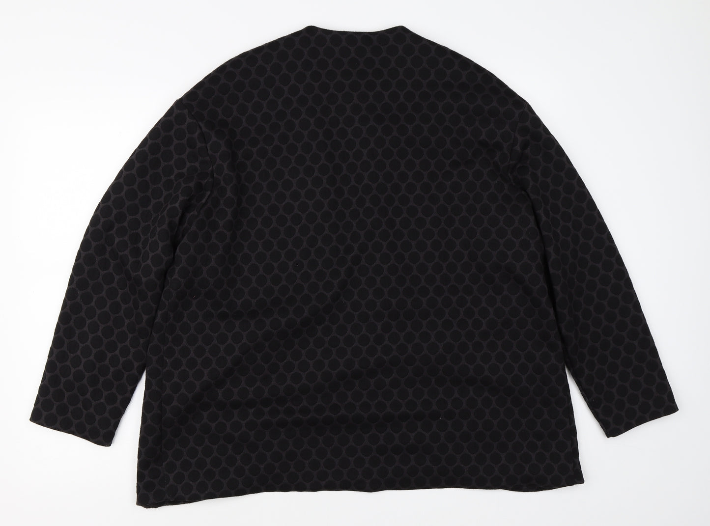 H&M Womens Black Polka Dot  Cape Jumper Size M