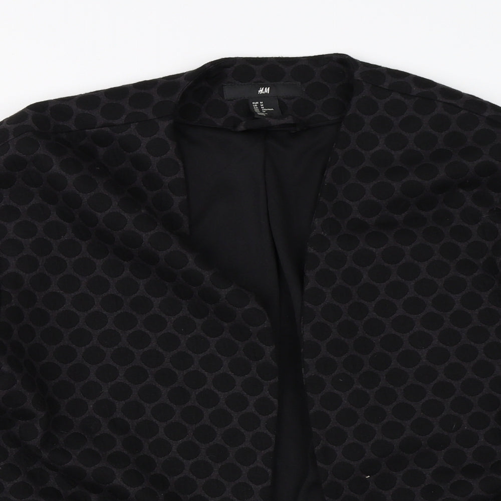 H&M Womens Black Polka Dot  Cape Jumper Size M
