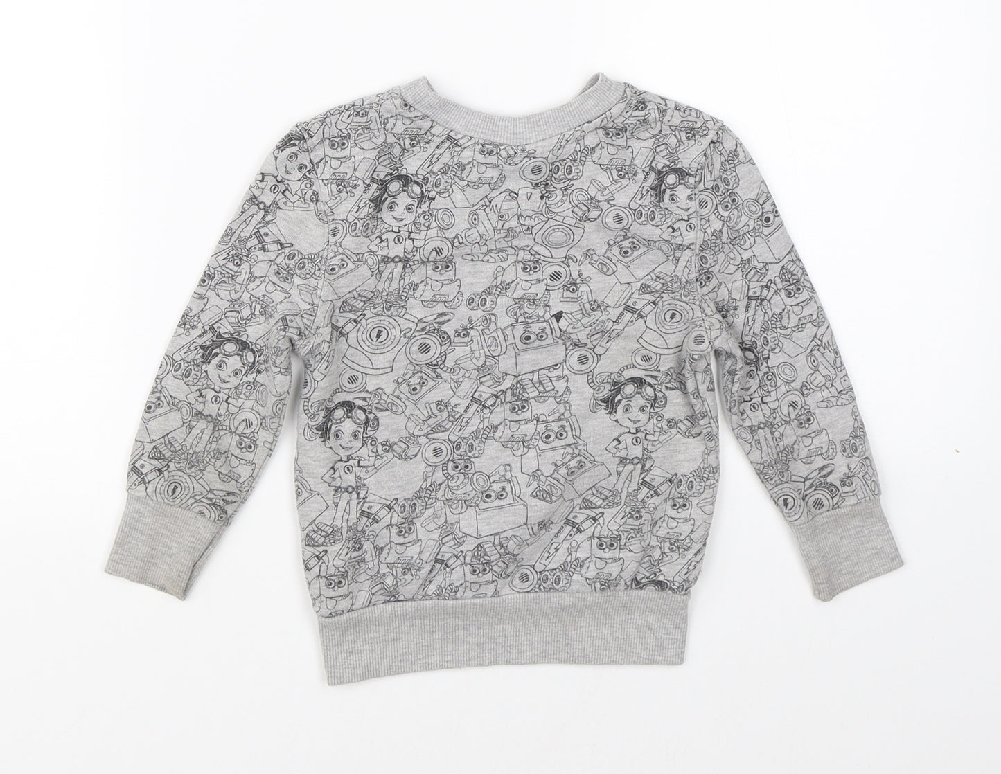 George Baby Grey   Pullover Jumper Size 12-18 Months  - Nickelodeon Rusty Rivets