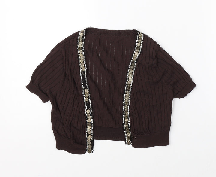 Clanline Girls Brown   Cape Jumper Size 12-13 Years