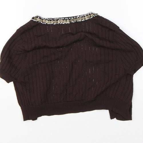 Clanline Girls Brown   Cape Jumper Size 12-13 Years