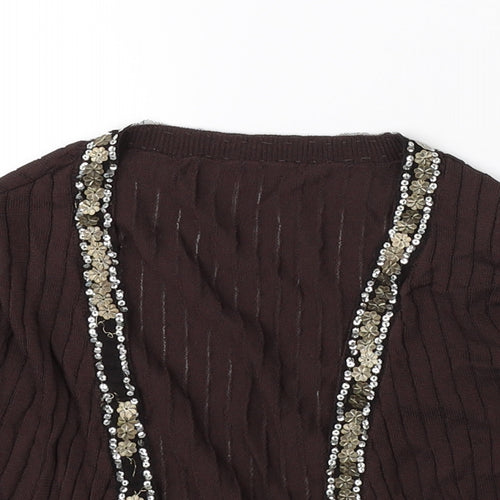 Clanline Girls Brown   Cape Jumper Size 12-13 Years
