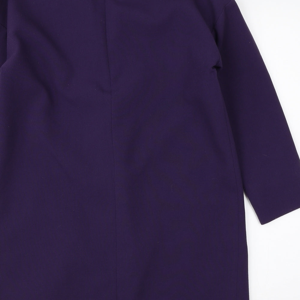 Dorothy Perkin Womens Purple   Overcoat Coat Size 8