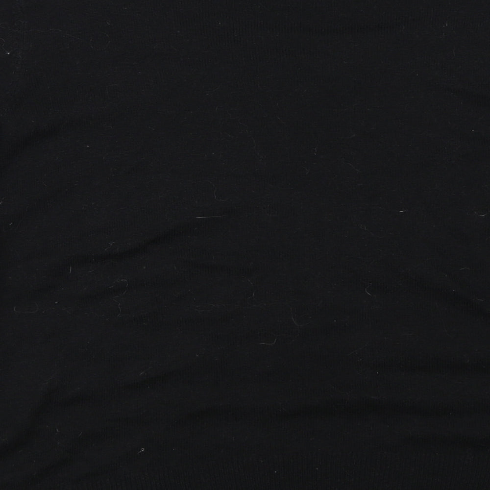 TU Womens Black Floral  Pullover Jumper Size 12