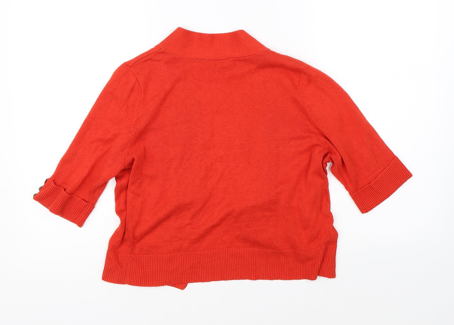 BHS Womens Red   Cardigan Jumper Size 10