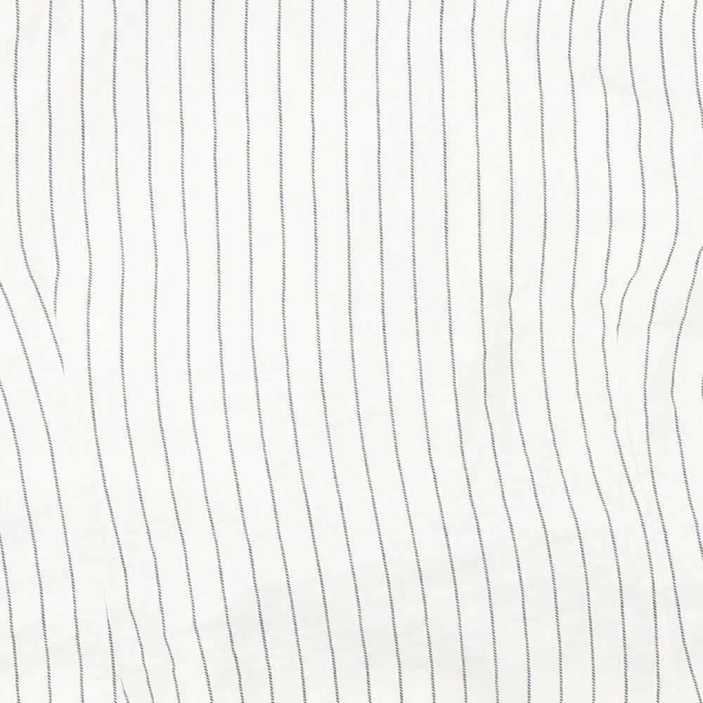 TU Womens White Striped  Jacket Blazer Size 22