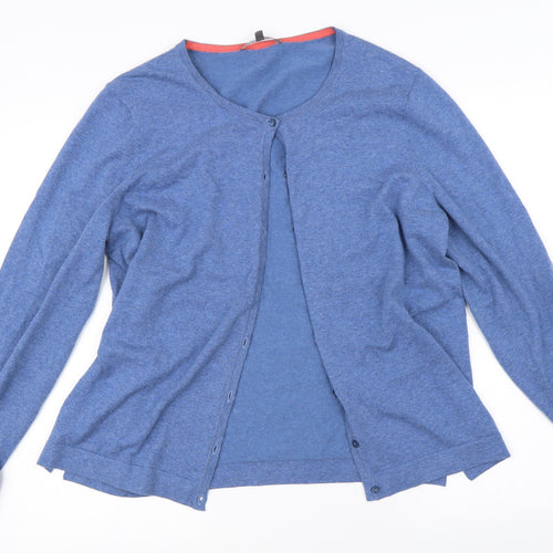 Laura Ashley Womens Blue   Cardigan Jumper Size 16