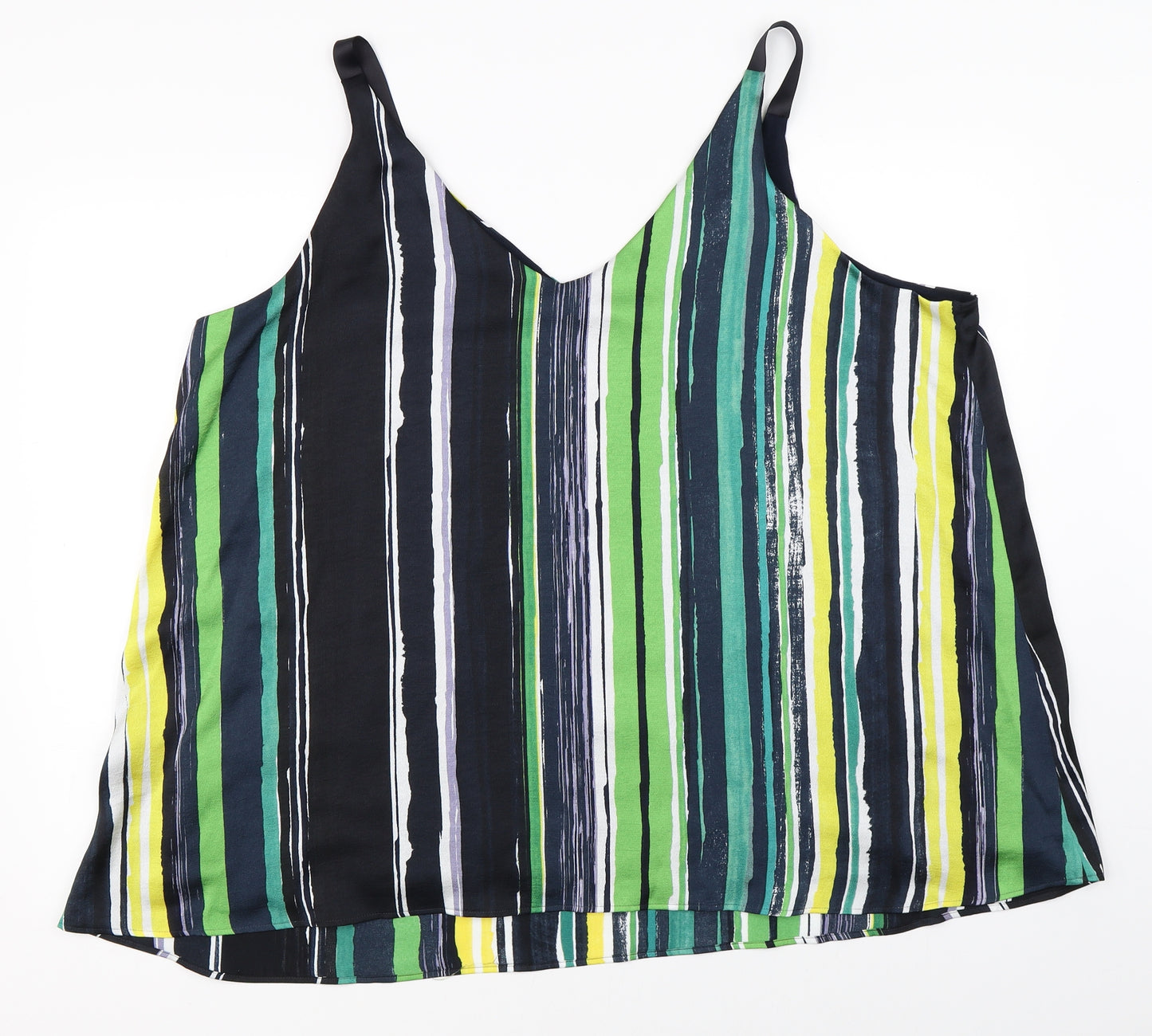 NEXT Womens Green Striped  Basic Blouse Size 24