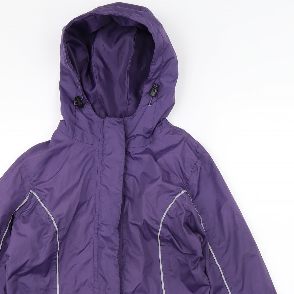 Crane Womens Purple   Rain Coat Coat Size S