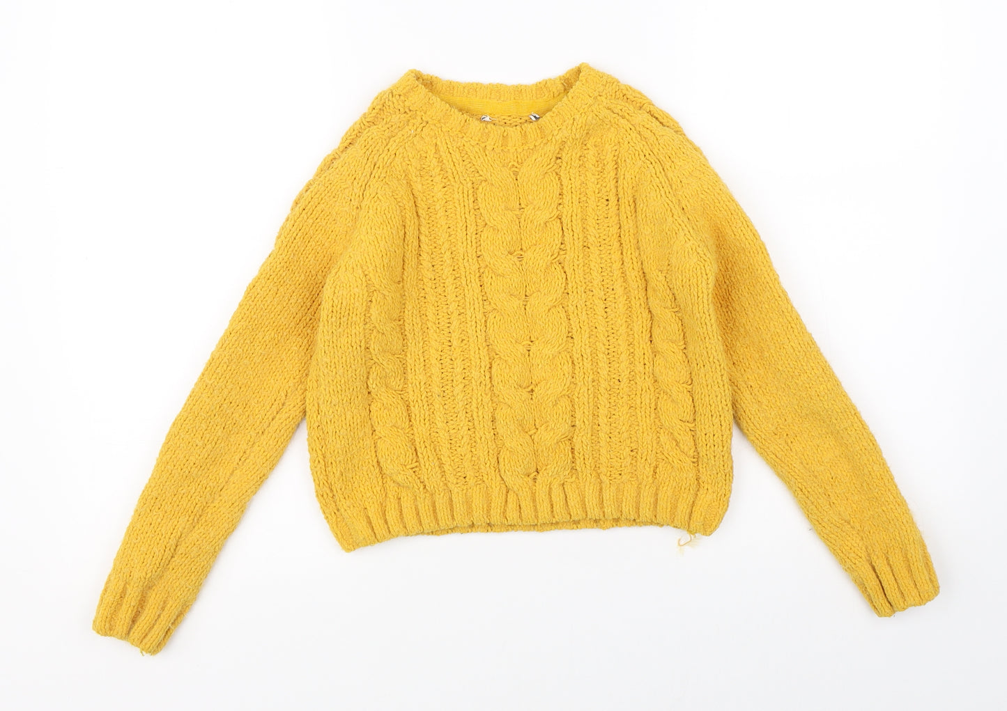 Primark Girls Yellow   Pullover Jumper Size 10-11 Years
