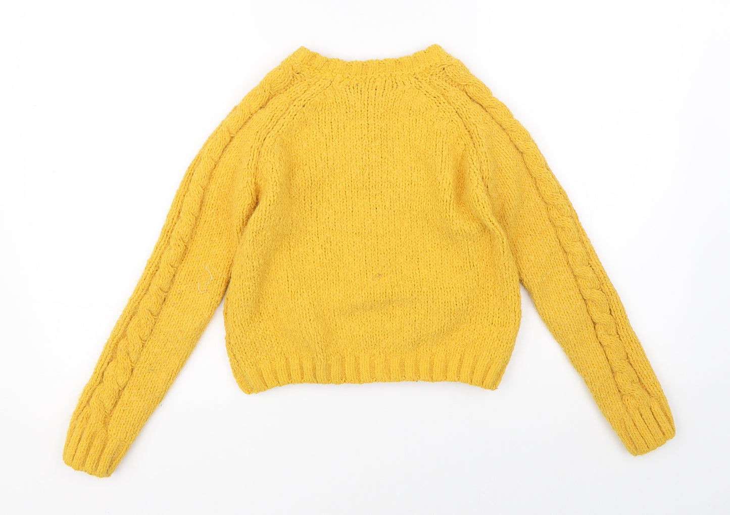 Primark Girls Yellow   Pullover Jumper Size 10-11 Years