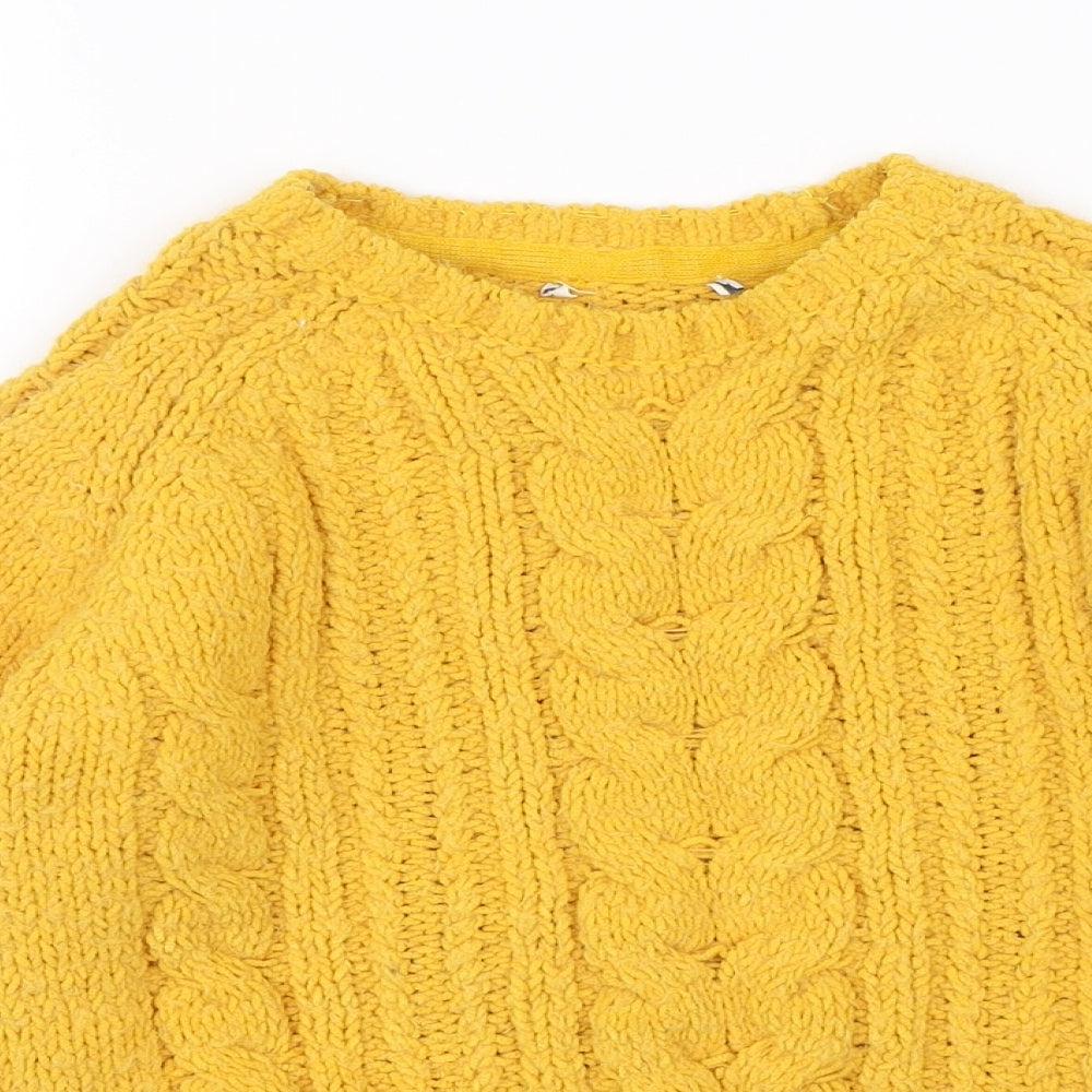 Primark Girls Yellow   Pullover Jumper Size 10-11 Years
